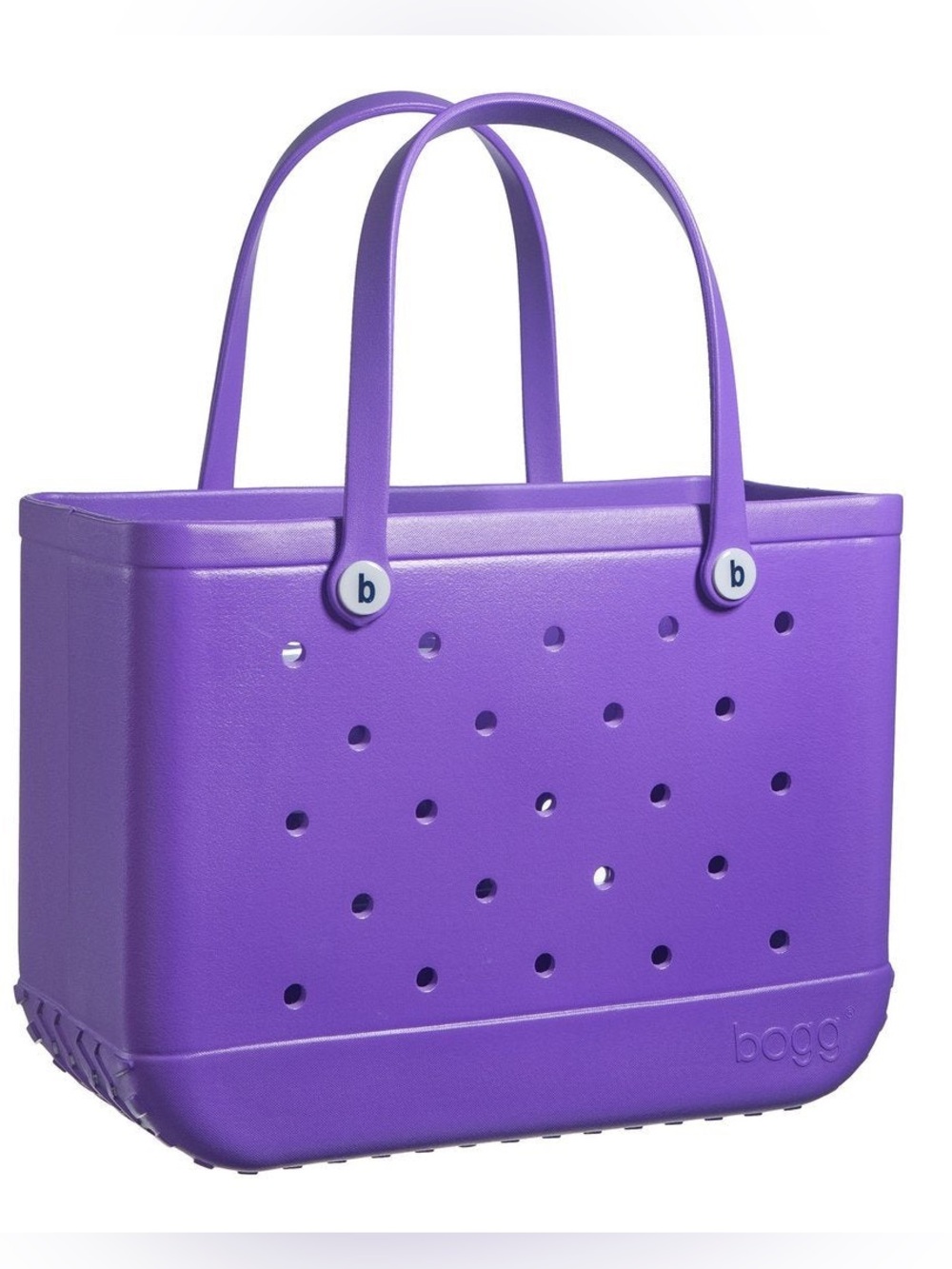 Original Bogg Bag Large Purple Beach Tote Washable EVA Bag - Picture 8 of 8